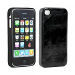 Wholesale iPhone 4 4S Seperable 2 in1 Flip Leather Wallet Case (Black)
